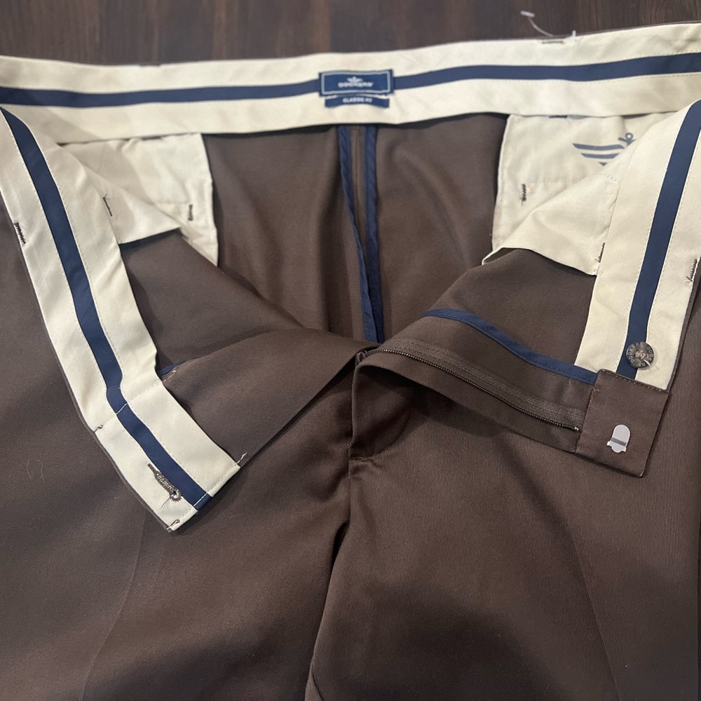 Dockers’ Classic Fit Brown Dress Pants. Pre-owned excellent condition.